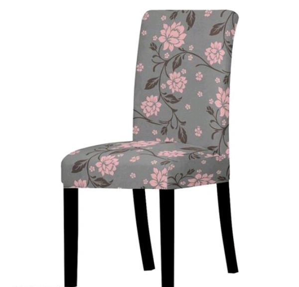 Elastic Chair Cover Stretch Removable Washable Short Dining Chair Cover Protector Seat Slipcover  -  Polyster, Elastic/ Stretchable,  Multipack of1